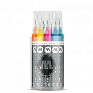 סט מרקר מכחול סופטליינר – Aqua Pump Softliner  MOLOTOW
