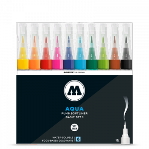 סט מרקר מכחול סופטליינר – Aqua Pump Softliner  MOLOTOW
