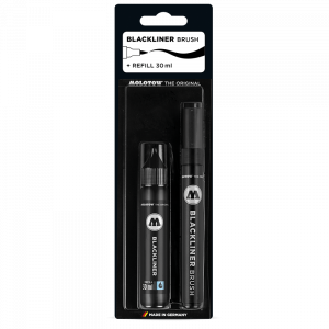 סט מרקר מכחול ומילוי - BLACKLINER BRUSH MARKER + REFILL