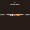 מרקר אקריליק דו ראשי - Molotow One4All Marker 4+1.5mm - 223-metallic-black