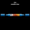 מרקר אקריליק דו ראשי - Molotow One4All Marker 4+1.5mm - 224-metallic-blue