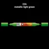 מרקר אקריליק דו ראשי - Molotow One4All Marker 4+1.5mm - 226-metallic-light-green-new