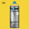 ספריי גרפיטי לחץ נמוך -  MOLOTOW Flame Blue - zinc-yellow-fb-102