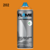 ספריי גרפיטי לחץ נמוך -  MOLOTOW Flame Blue - pastel-orange-fb-202
