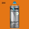 ספריי גרפיטי לחץ נמוך -  MOLOTOW Flame Blue - light-orange-fb-204