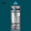 ספריי גרפיטי לחץ נמוך -  MOLOTOW Flame Blue - aqua-fb-618