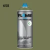 ספריי גרפיטי לחץ נמוך -  MOLOTOW Flame Blue - camo-green-fb-658
