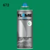 ספריי גרפיטי לחץ נמוך -  MOLOTOW Flame Blue - turquoise-fb-672