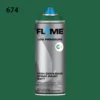 ספריי גרפיטי לחץ נמוך -  MOLOTOW Flame Blue - turquoise-dark-fb-674
