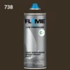 ספריי גרפיטי לחץ נמוך -  MOLOTOW Flame Blue - dark-brown-fb-738