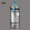ספריי גרפיטי לחץ נמוך -  MOLOTOW Flame Blue - dark-grey-neutral-fb-840