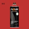 ספריי גרפיטי לחץ גבוה עד 12יח  -MOLOTOW Flame Orange - 312-fire-red