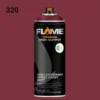 ספריי גרפיטי לחץ גבוה עד 12יח  -MOLOTOW Flame Orange - 320-burgundy