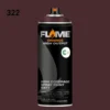 ספריי גרפיטי לחץ גבוה עד 12יח  -MOLOTOW Flame Orange - 322-aubergine