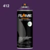 ספריי גרפיטי לחץ גבוה עד 12יח  -MOLOTOW Flame Orange - 412-currant