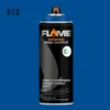 ספריי גרפיטי לחץ גבוה עד 12יח  -MOLOTOW Flame Orange - 512-signal-blue