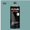 ספריי גרפיטי לחץ גבוה עד 12יח  -MOLOTOW Flame Orange - 532-verdigris-midl