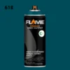 ספריי גרפיטי לחץ גבוה עד 12יח  -MOLOTOW Flame Orange - 618-aqua