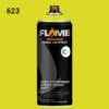 ספריי גרפיטי לחץ גבוה עד 12יח  -MOLOTOW Flame Orange - 623-crazy-green