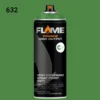 ספריי גרפיטי לחץ גבוה עד 12יח  -MOLOTOW Flame Orange - 632-leaf-green
