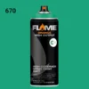 ספריי גרפיטי לחץ גבוה עד 12יח  -MOLOTOW Flame Orange - 670-turquoise-light