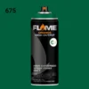 ספריי גרפיטי לחץ גבוה עד 12יח  -MOLOTOW Flame Orange - 675-emerald-green