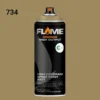ספריי גרפיטי לחץ גבוה עד 12יח  -MOLOTOW Flame Orange - 734-grey-beige