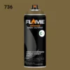 ספריי גרפיטי לחץ גבוה עד 12יח  -MOLOTOW Flame Orange - 736-khaki-grey