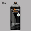 ספריי גרפיטי לחץ גבוה עד 12יח  -MOLOTOW Flame Orange - 836-middlegrey-ntr