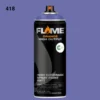 ספריי גרפיטי לחץ גבוה עד 12יח  -MOLOTOW Flame Orange - 418-viola